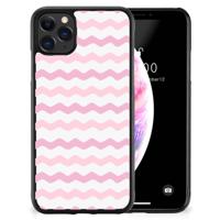 Apple iPhone 11 Pro Max Bumper Case Waves Roze - thumbnail