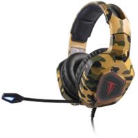 Berserker Gaming Army Thor Gaming-headset, 3,5 mm jackstekker, USB, bekabeld, stereo, ooromsluitend, zwart, oranje, groen - thumbnail