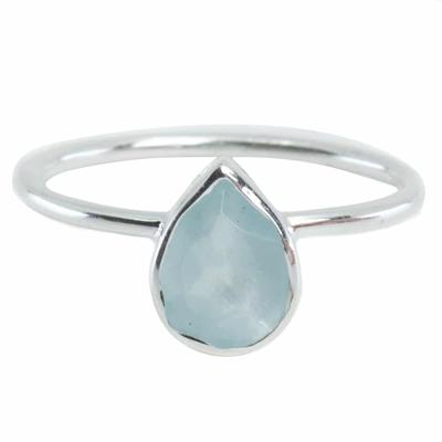 Edelsteen Ring Rozenkwarts - 925 Zilver - Fancy (Maat 17)