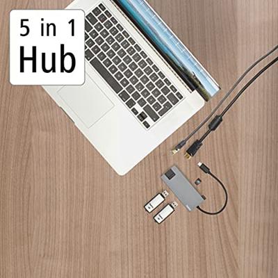 Hama USB-C dockingstation Geschikt voor merk (dockingstation): Universeel Incl. laadfunctie, USB-C Power Delivery