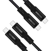 2x MOJOGEAR USB-C naar USB-C kabel 1.5 of 3 meter Extra Sterk [DUOPACK] - thumbnail