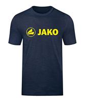 JAKO 6160 T-Shirt Promo - Marine Gemeleerd/Fluo Citroen - S - thumbnail