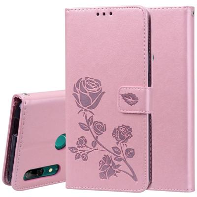 Rose reliëf horizontale Flip PU lederen draagtas voor Huawei P Smart Z met houder & kaartsleuven & portemonnee (Rose goud) Rose reliëf horizontale Flip PU lederen draagtas voor Huawei P Smart Z met houder & kaartsleuven & portemonnee (Rose goud)