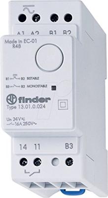 Finder 13.01.8.230.0000 Stroomstootschakelaar DIN-rail 1x wisselcontact 230 V/AC 1 stuk(s) Finder 13.01.8.230.0000 Stroomstootschakelaar DIN-rail 1x wisselcontact 230 V/AC 1 stuk(s)