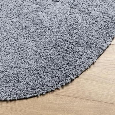 VidaXL Vloerkleed pamplona shaggy hoogpolig modern ø 80 cm blauw - thumbnail