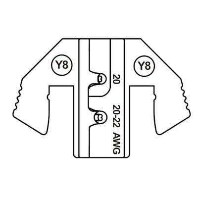 TOOLCRAFT TO-9625896 Krimpinzetstuk Yazaki HS/RH 0.64 Serie Terminal, Delphi GT 150 Serie Terminal 0.35 tot 0.5 mm² Geschikt voor merk TOOLCRAFT