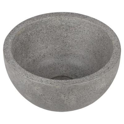 Differnz River waskom - 23x23x12cm - terrazzo grijs/fijn 36.102.26