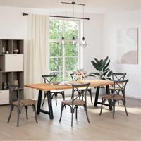 Salontafelpoten 2 st A-vormig 80x(72-73) cm staal zwart - thumbnail