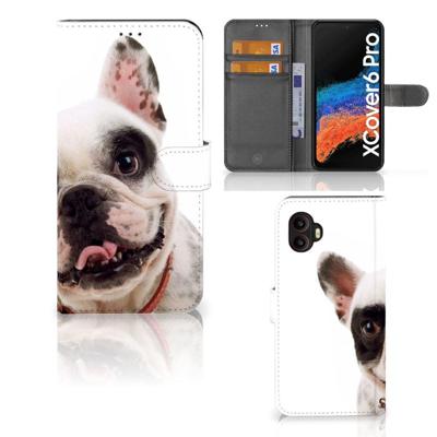 Samsung Galaxy Xcover 6 Pro | Telefoonhoesje | Met pasjeshouder | Franse Bulldog