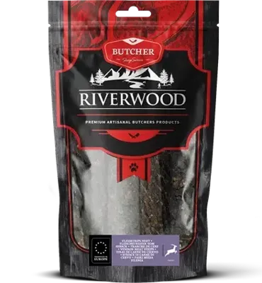 Riverwoed Vleesstrips hert 150g