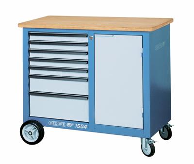 Gedore 6622830 1504 0511 - werkbank op wielen met 7 laden (l x b x h) 1200 x 1100 x 985 mm