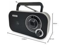 Transistor Radio Denver Electronics TR-51 Black AM/FM-tuner Zwart - thumbnail