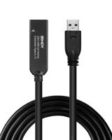 LINDY USB-kabel USB 3.2 Gen1 (USB 3.0 / USB 3.1 Gen1) USB-A stekker, USB-C bus 10.00 m Zwart 43376 - thumbnail