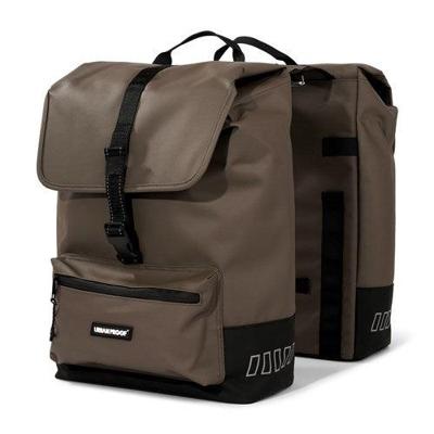 Urbanproof cargo dubbele fietstas 38 liter bruin