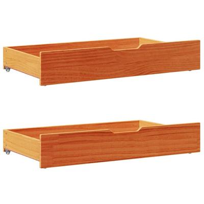 Bedframe zonder matras massief grenenhout wasbruin 200x200 cm