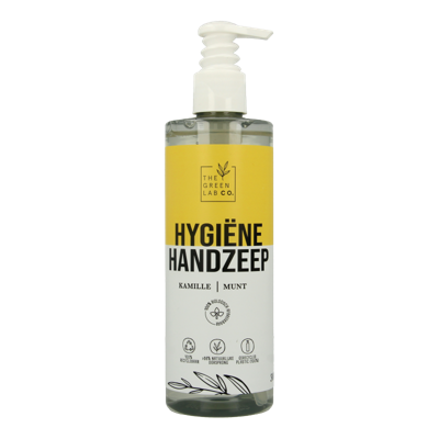 The Green Lab Co Handzeep vloeibaar kamille & munt met pomp 300 Milliliter