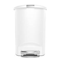 Simplehuman Afvalemmer Half Rond 50 L - Wit - thumbnail