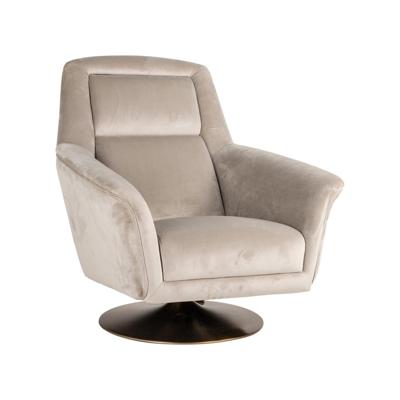 Richmond Draaifauteuil 'Nora' Velvet, kleur Khaki