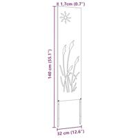 VidaXL Tuin privacy screen antraciet 32 x 140 cm koudgewalst staal - thumbnail