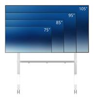 Neomounts FL50-575WH1 TV-wagen 165,1 cm (65) - 279,4 cm (110) In hoogte verstelbaar - thumbnail