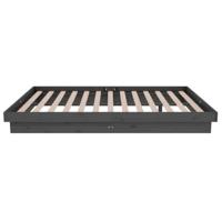 Bedframe massief hout grijs 120x190 cm - thumbnail