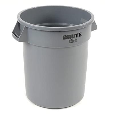 Rubbermaid afvalcontainer Brute, zonder deksel, 76 liter, grijs Rubbermaid afvalcontainer Brute, zonder deksel, 76 liter, grijs