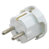 Stekker | RA | Zij-Invoer | 10/16A | Wit - 00.110.08 - thumbnail