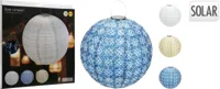 Solar Lampion Polyester Bol 40cm Assorti 1st - thumbnail