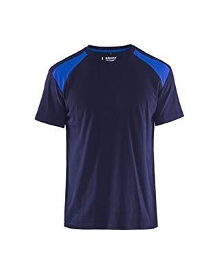 Blåkläder T-Shirt bicolour 33791042 | Marineblauw/Korenblauw | Maat XL - 7330509604281 Blåkläder T-Shirt bicolour 33791042 | Marineblauw/Korenblauw | Maat XL - 7330509604281