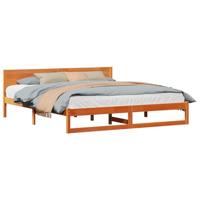 Bedframe Wasbruin 180 x 200 cm Massief grenenhout - thumbnail
