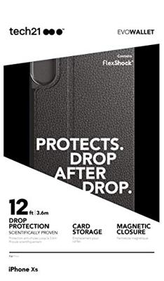 Tech21 Evo Wallet iPhone X / XS zwart