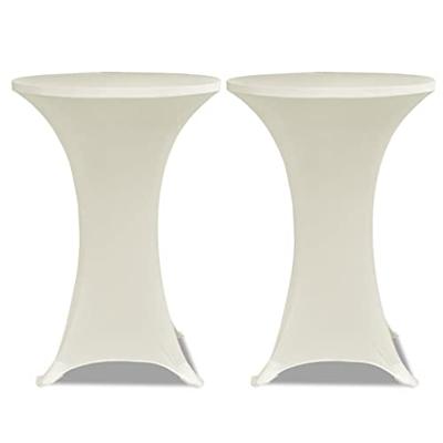VidaXL Statafelhoes stretch ø70cm crème (2 stuks) VidaXL Statafelhoes stretch ø70cm crème (2 stuks)