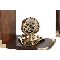 Bokstöd DKD Home Decor 30 x 10 x 16 cm Vintage Blik - thumbnail