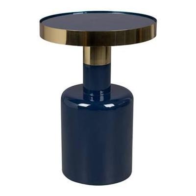 Zuiver Ronde Bijzettafel 'Glam' 36cm, kleur Blauw