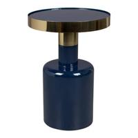 Zuiver Ronde Bijzettafel 'Glam' 36cm, kleur Blauw - thumbnail