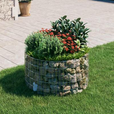 Gabion paal rond 100x50 cm gegalvaniseerd staal