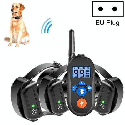 800m Afstandsbediening Elektrische Schokschors Stopper Vibration Warning Pet Levert Elektronische Waterdichte Halsband Training Device Style:556-3 (E