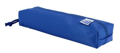 Pennenetui oxford rechthoek blauw