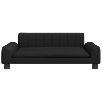 Hondenmand 90x53x30 cm kunstleer zwart