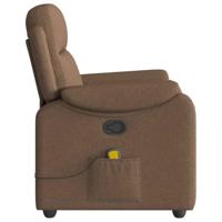 Massagestoel verstelbaar stof bruin - thumbnail
