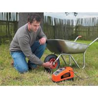 BLACK+DECKER ASI300 11bar AC/DC Compressor | Universele ventieladapter | 2x Tapse aansluitingen | 1x Naaldaansluiting | 12V adapter | 230V adapter - - thumbnail