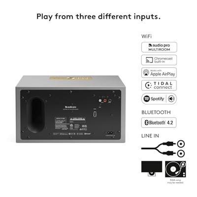 Audio Pro C10 MkII Multiroom-luidspreker - Grijs
