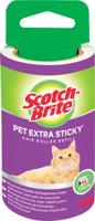 Scotch Brite pluizenkleefroller navulling, extra klevend voor dierenhaar, 48 vellen - thumbnail