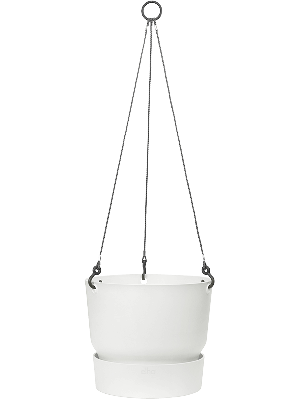 Elho greenville white hanging basket