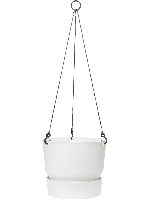 Elho greenville white hanging basket - thumbnail