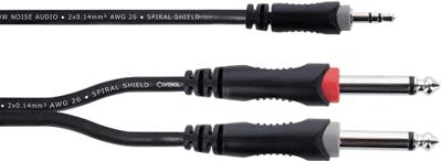 Cordial EY1.5WPP Elements 3.5mm TRS jack - 2x 6.3mm TS jack 1.5m