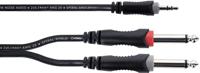 Cordial EY1.5WPP Elements 3.5mm TRS jack - 2x 6.3mm TS jack 1.5m - thumbnail