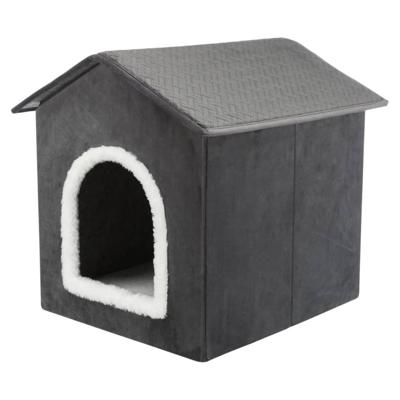 TRIXIE HONDENMAND / KATTENMAND HUIS LIVIA GRIJS / WIT 38X41X44 CM TRIXIE HONDENMAND / KATTENMAND HUIS LIVIA GRIJS / WIT 38X41X44 CM