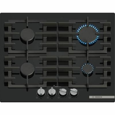 Gaskookplaat - BOSCH Serie 6 - 4 branders - 52 x 59 x 4,5 cm - PPP6A6I40 - Zwart
