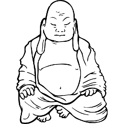 Boeddha - Muursticker Boeddha - Muursticker